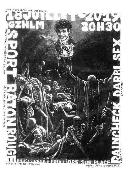 Julien Paget, dieu de la guitare pour les morts vivants. Le montage, collage, découpage est tout simplement bluffant.