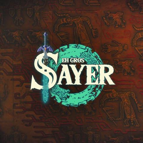 "eh gros sayer" avec le code visuel de zelda tears of kingdom