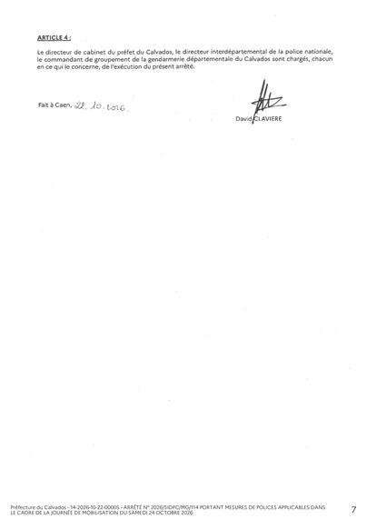 signature du préfet