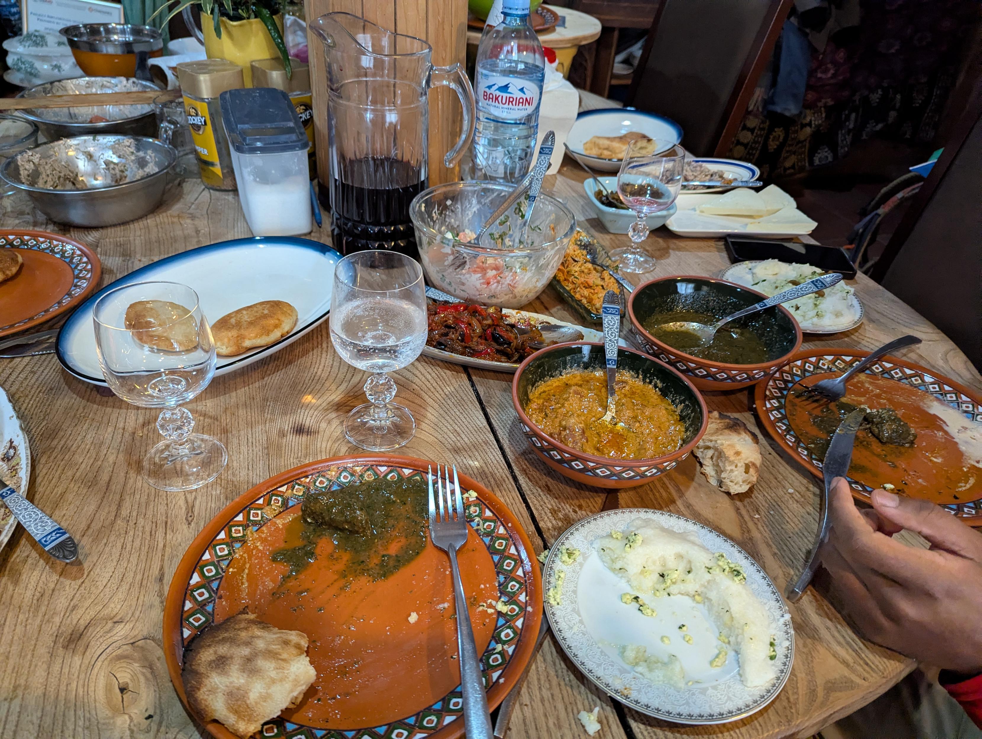 Exemple repas géorgien